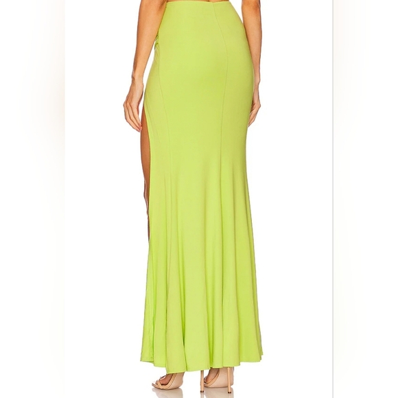 REVOLVE X Michael Costello Zendaya Skirt in Bright Green  size xxs - Picture 2 of 13